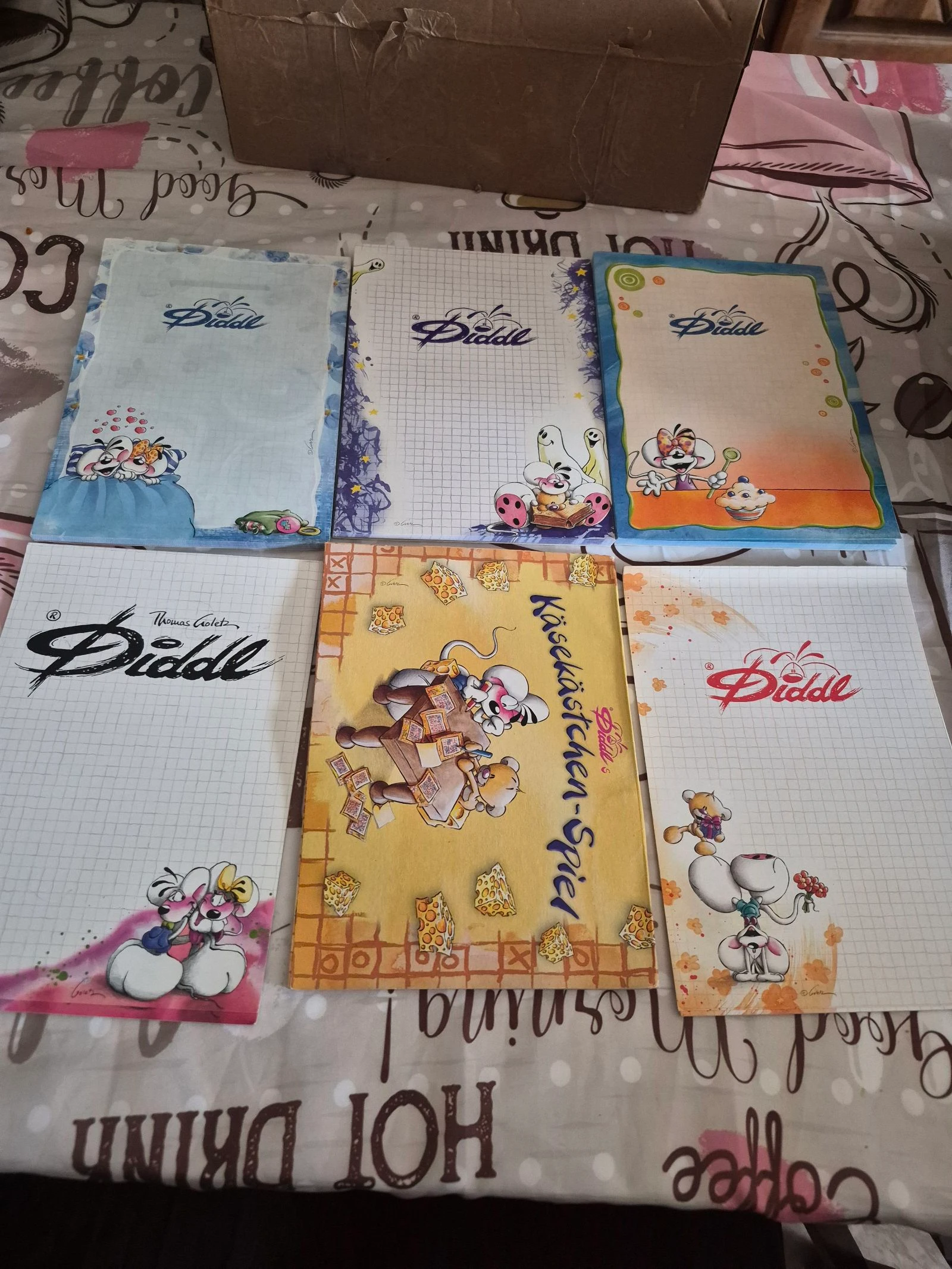 Lot de 6 blocs A5 Diddl vintage